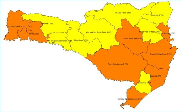 Região Oeste volta para o nível ‘Grave’ na matriz de risco em Santa Catarina