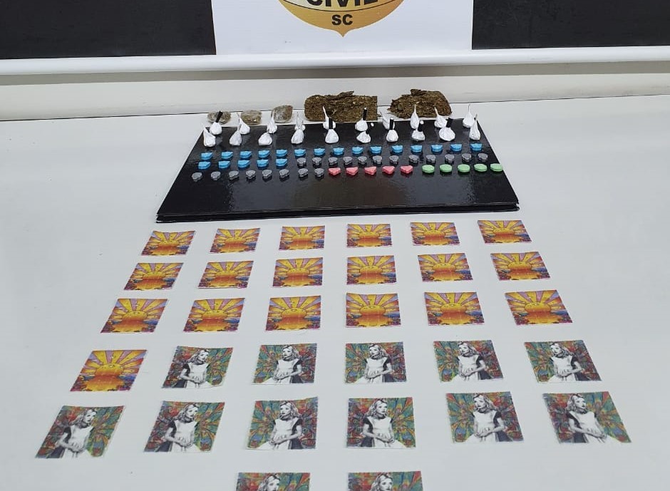 Polícia Civil faz uma das maiores apreensões de LSD em Chapecó