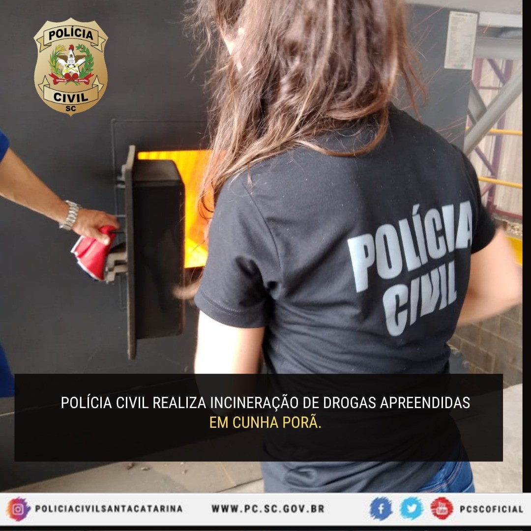 CUNHA PORÃ: Polícias Civil realiza incineração de drogas 