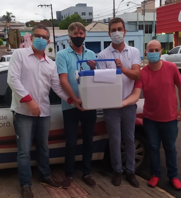 Primeiras doses da vacina contra a Covid-19 chegam em Cunha Porã