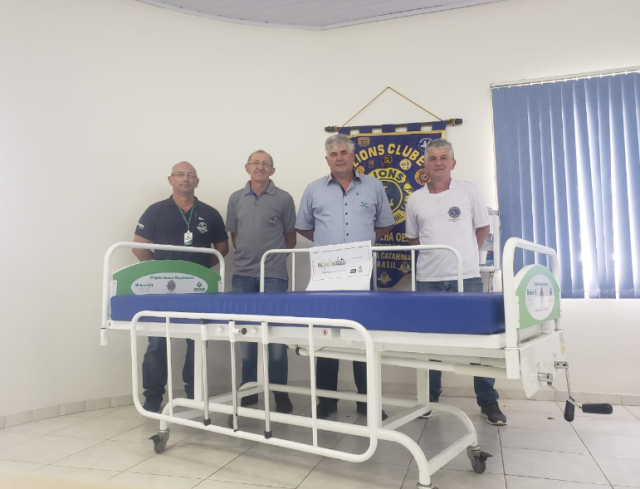 Lions Clube Maravilha Oeste recebe doação de cama hospitalar