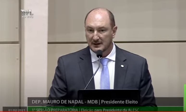Deputado Mauro de Nadal é eleito o novo presidente da Alesc