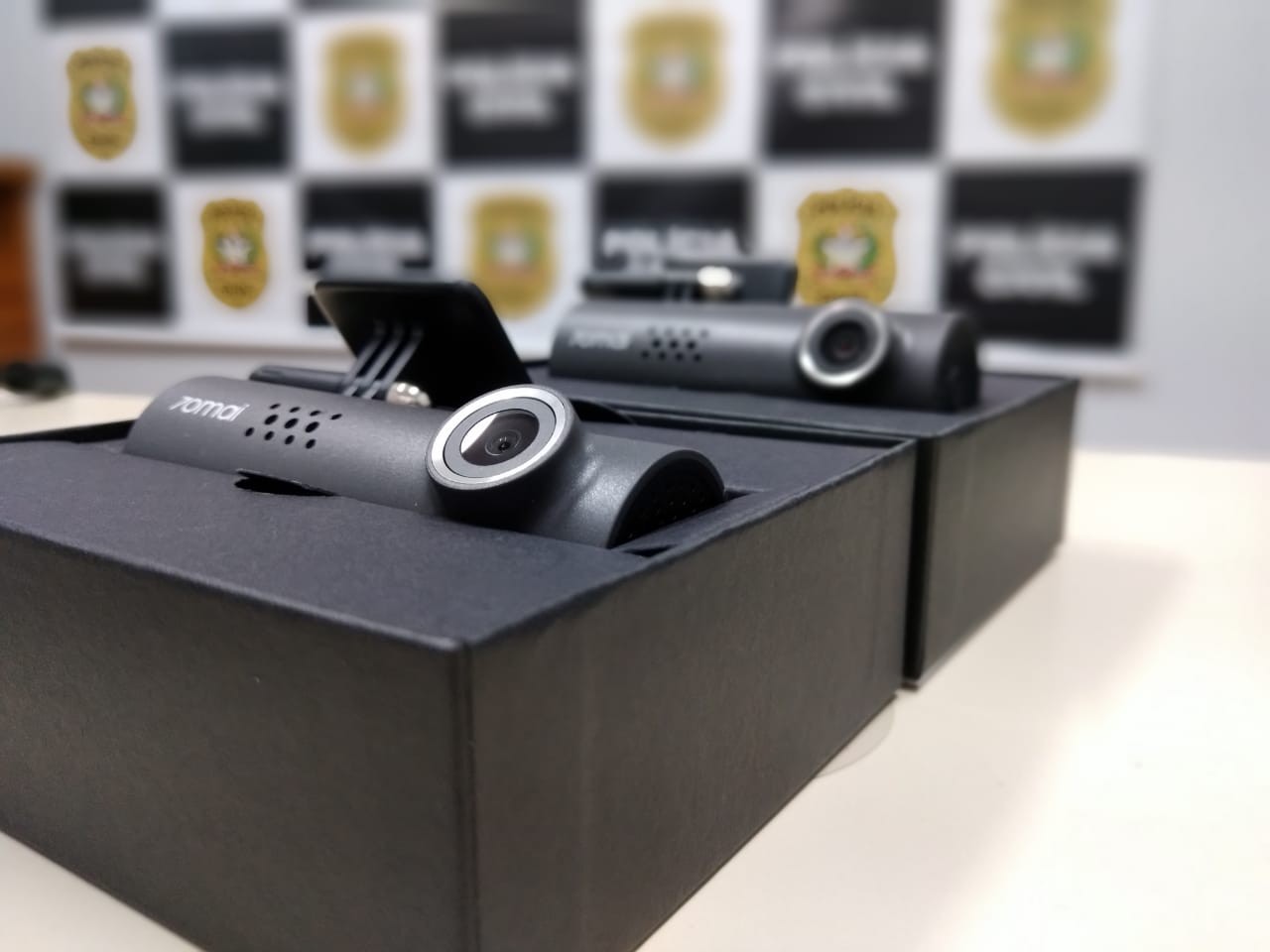 Polícia Civil de Cunha Porã recebe doação de câmera de segurança veicular