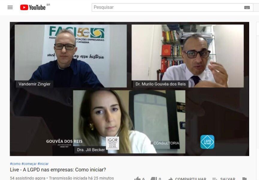 ACISA de Cunha Porã proporciona palestra sobre o tema LGPD