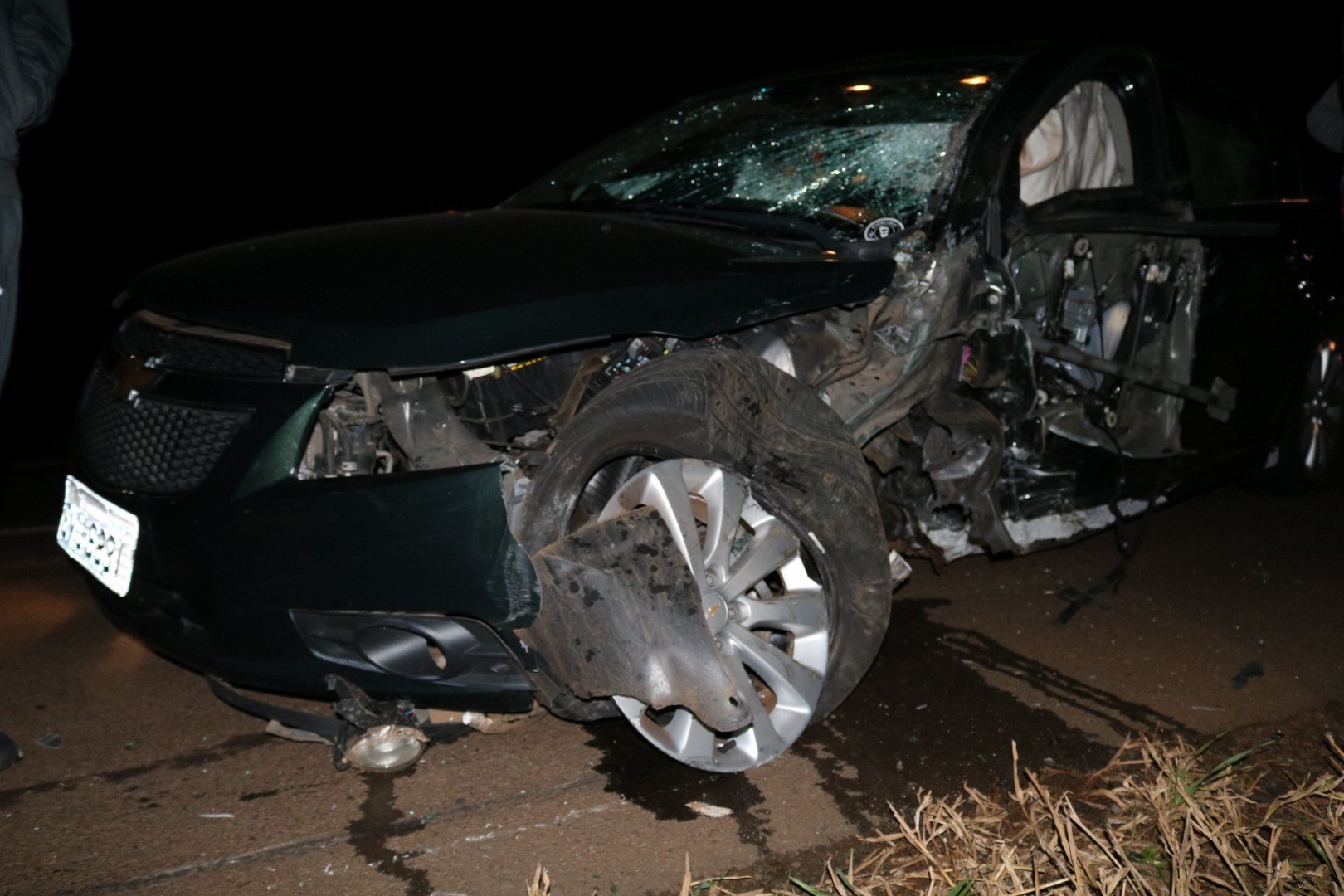 Motorista foge após acidente entre Pinhalzinho e Nova Erechim