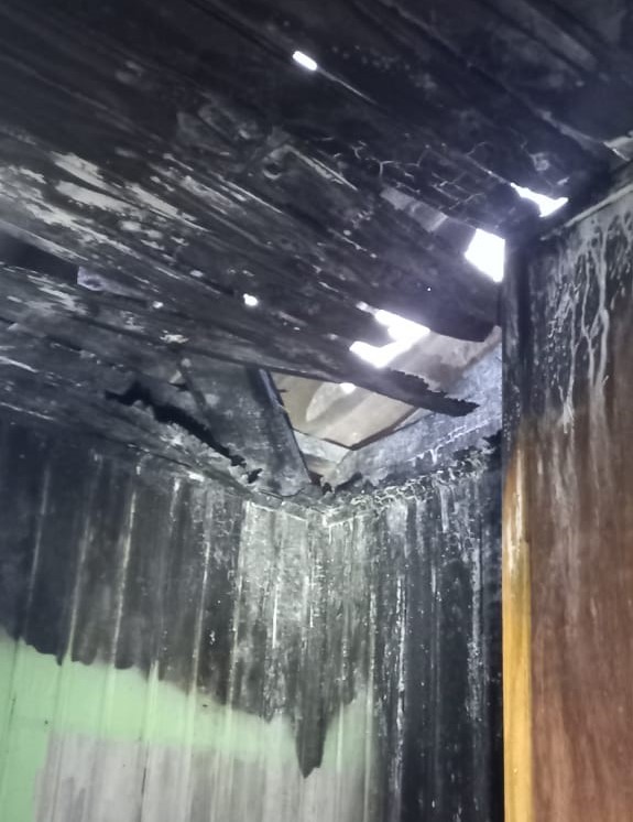 Princípio de incêndio em residência no interior de Cunha Porã causa prejuízos