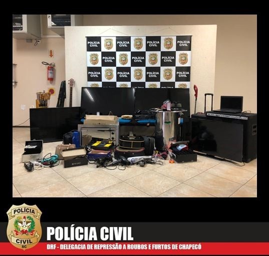 Polícia Civil e Guarda Municipal recuperam bens avaliados em R$ 180 mil em Chapecó