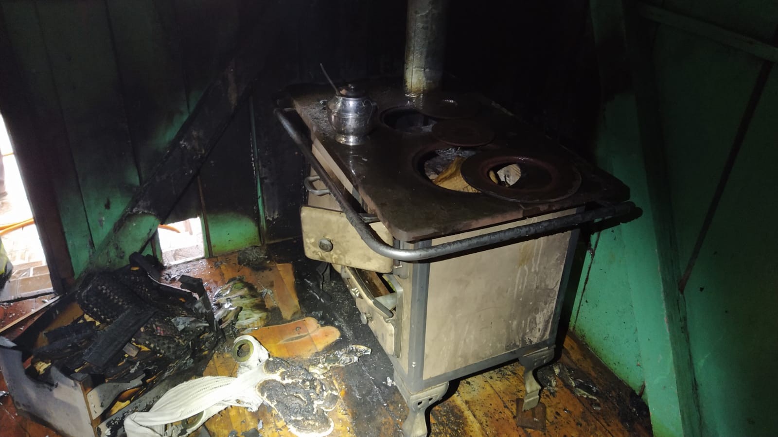 Princípio de incêndio em residência foi registrado nesta manhã em Cunha Porã 