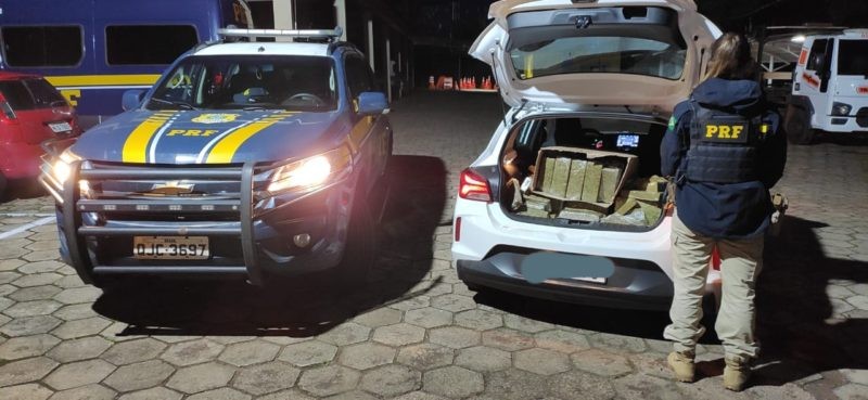 Motorista é preso com 168 kg de maconha em porta-malas em Chapecó