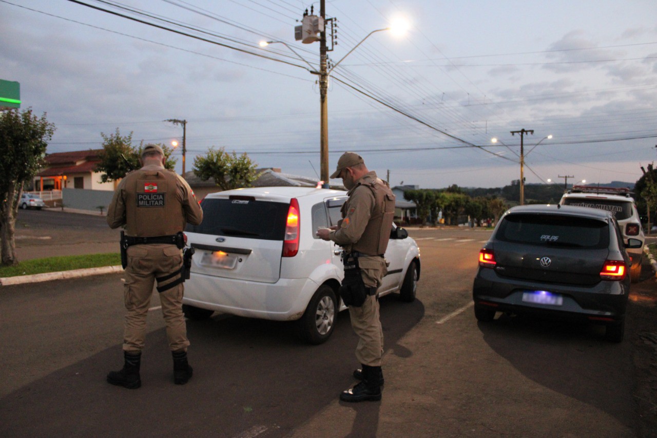 Polícia Militar de Cunha Porã realizou Operação de Trânsito nesta quinta-feira