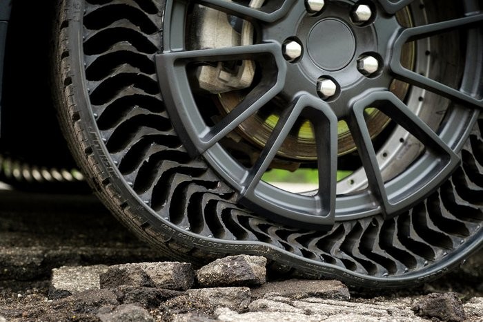 Michelin e General Motors lançam pneu sem ar e que não fura