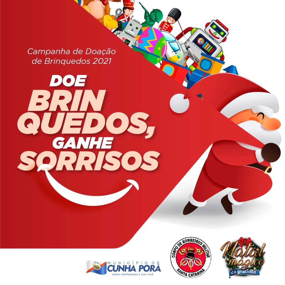 Corpo de Bombeiros de Cunha Porã realiza campanha de doação de brinquedos 