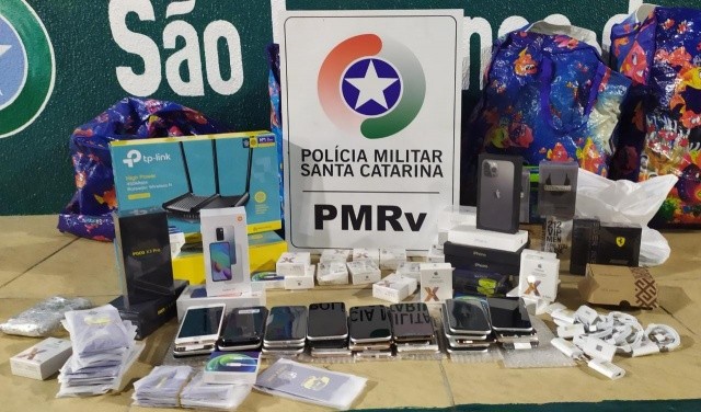 Mercadorias do Paraguai avaliadas em R$ 170 mil são apreendidas em São Lourenço do Oeste