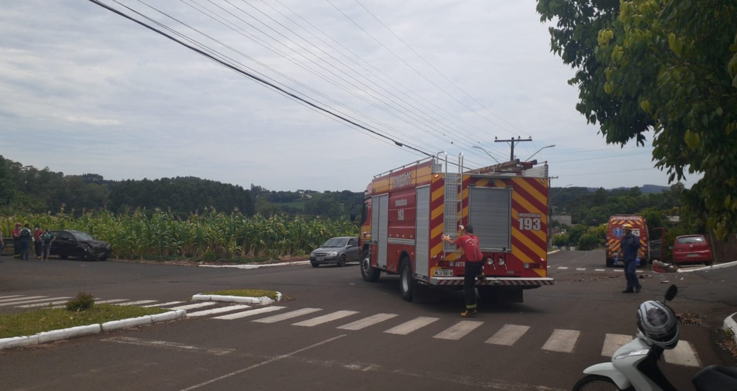 Violenta colisão seguida de atropelamento é registrada no Bairro Cidade Alta em Cunha Porã