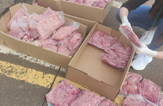  Carne irregular de merenda escolar é confiscada em Pinhalzinho