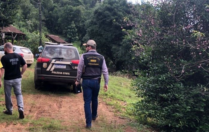 Fiscalização conjunta da Polícia Civil e CIDASC resgatam animais em situação de maus tratos em Cunha Porã   