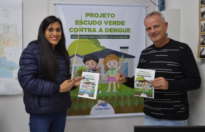 Projeto Escudo Verde contra a Dengue tem ação de distribuição de mudas de citronela em Cunha Porã