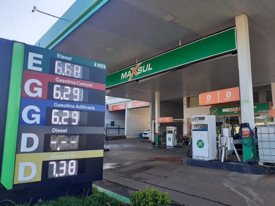 Em Cunha Porã valor da gasolina teve valor reduzido em quase R$ 1,00 por litro na última semana