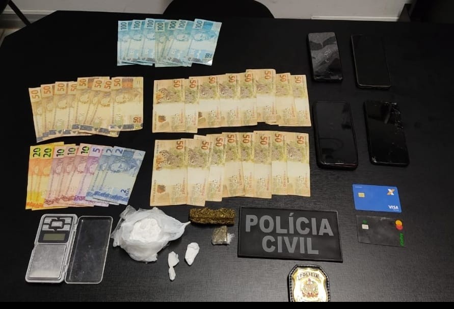 Polícia Civil prendeu em flagrante homem suspeito por tráfico de drogas em Pinhalzinho