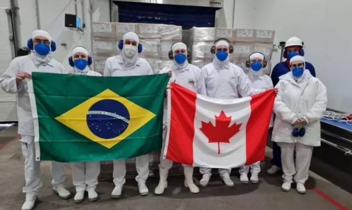 Santa Catarina embarca o 1º contêiner de carne suína para o Canadá