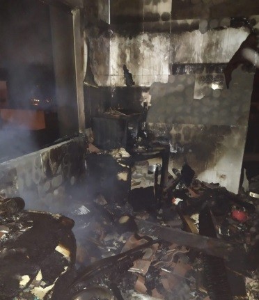 Incêndio destrói residência em Quilombo