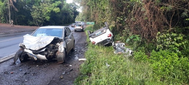 Grave acidente deixa vítima fatal na BR-282, em Iraceminha