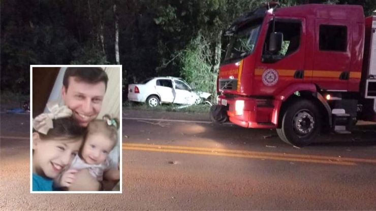 Pai e duas filhas morrem após grave acidente na RS-155 em Ijuí