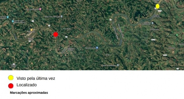 Corpo de homem desaparecido em Mondaí é encontrado no Rio Uruguai