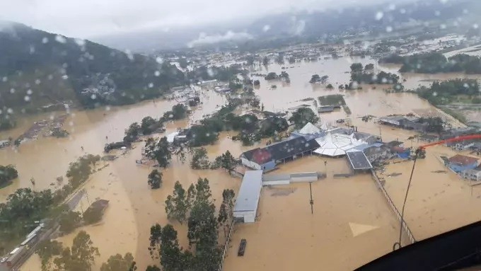 Santa Catarina decreta situação de emergência em decorrência da chuva