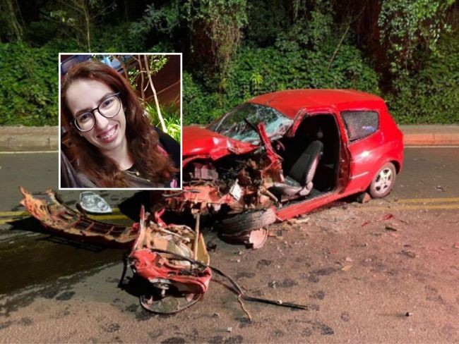 Mulher morre após colisão frontal entre carro e micro-ônibus em Quilombo