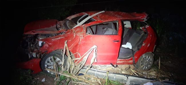 Grave acidente é registrado no Bairro Kempfer, em Cunha Porã