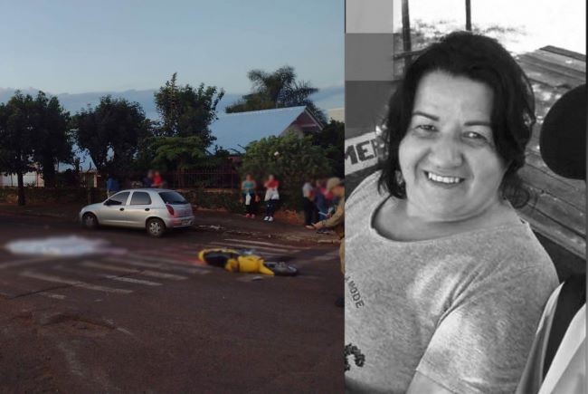 Mulher morre após colisão entre moto e ônibus escolar, em Xaxim