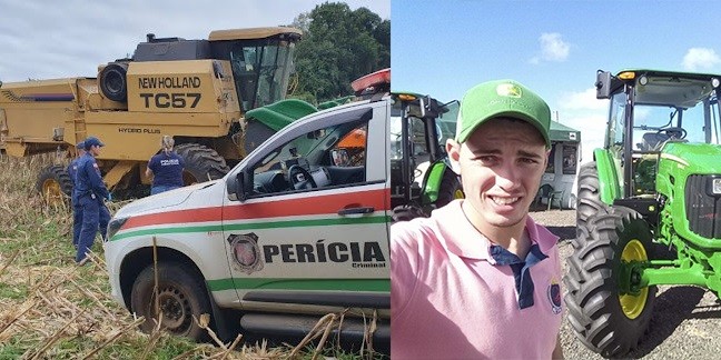 Jovem de 26 anos perde a vida após ser “sugado” por colheitadeira, no Oeste
