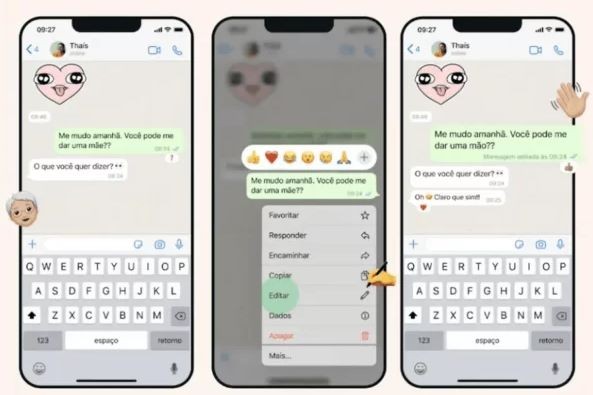 Novo recurso do WhatsApp permitirá que usuários editem mensagens após enviá-las