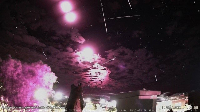 Mais de 200 meteoros são flagrados no céu em SC
