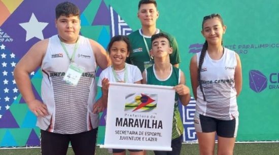Atletas de Maravilha se destacam nas Paraolimpíadas Escolares em São Paulo e conquistam 7 medalhas de ouro