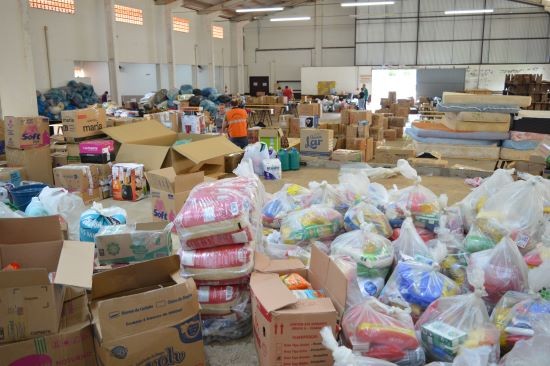 Cunha Porã arrecada grande quantidade de doações para vítimas das enchentes no RS