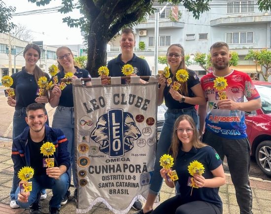 Veja o importante trabalho do LEO Clube em Cunha Porã: A Campanha do Setembro Amarelo é destaque 