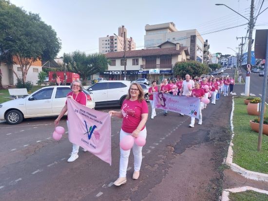Rede Feminina de Cunha Porã promove mês de conscientização e prevenção contra o câncer