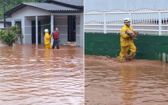 Fortes chuvas causam estragos em municípios do Oeste
