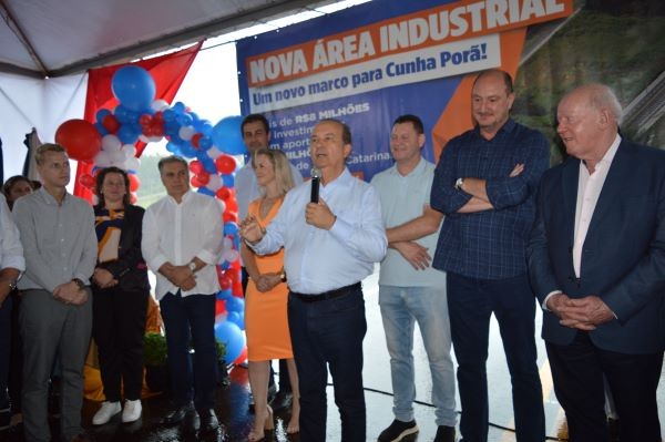 Distrito Industrial Rudolfo Alberto Salfner é inaugurado em Cunha Porã