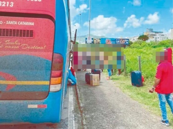 Polícia Civil investiga caso do ônibus que trouxe 40 pessoas, em tese, em situação de vulnerabilidade para SC