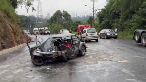 Grave acidente de trânsito deixa uma vítima fatal no Contorno Viário em Chapecó