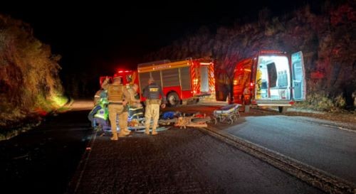 Homem morre durante violenta colisão de motocicletas no Oeste de SC