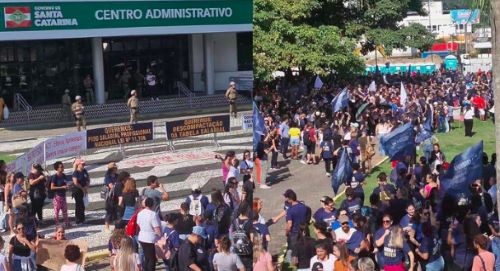 Justiça proíbe governo SC de demitir professores e descontar dias parados por greve