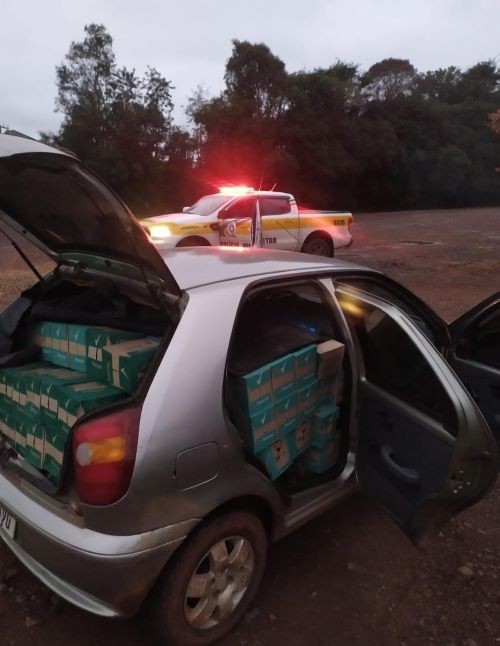 Polícia apreende 2,4 mil desodorantes contrabandeados em Maravilha