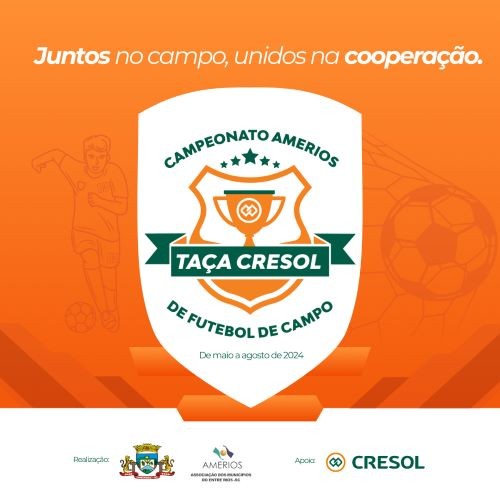 Taça Cresol Amerios 2024: competição inicia nesta semana