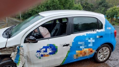 Colisão é registrada na SC-160 entre Saudades e Cunhataí