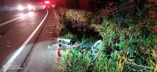 Idoso de 76 anos morre após acidente com bicicleta, na SC-386, no Oeste