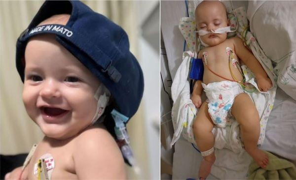 Bebê de Ponte Serrada luta contra doença cardíaca rara e aguarda transplante